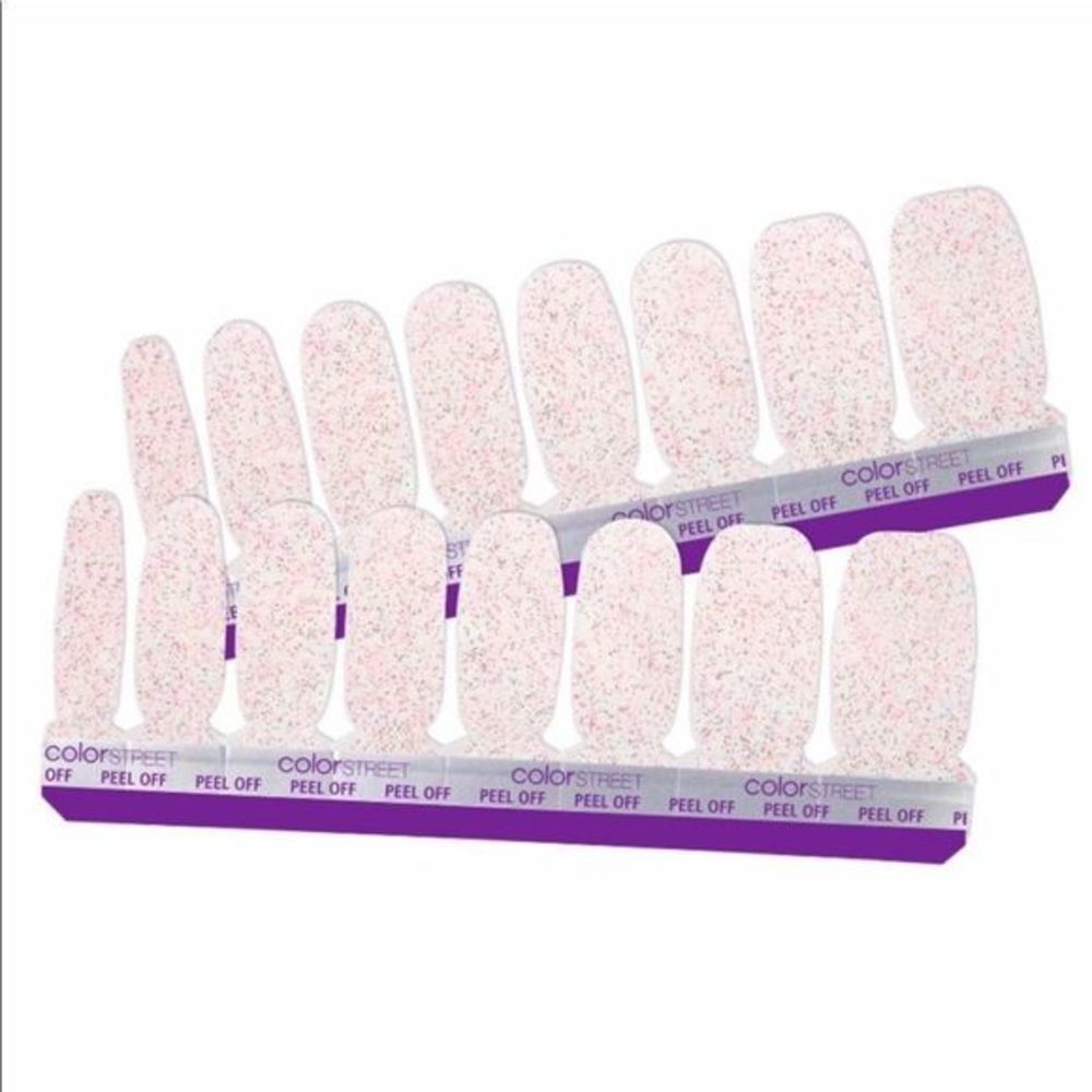 Color Street | Wannabe a sweet glittery pink on a clear base, nail strips - Picture 9 of 14